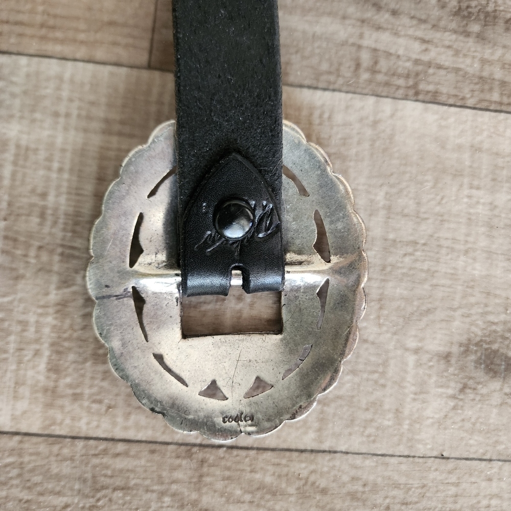 Brighton Black Leather Sunflower Concho Belt - Picture 11 of 15